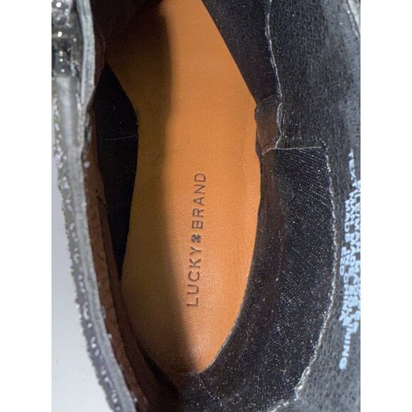 NEW Lucky Brand Women's Boots Candre Motorcycle Black Buckle Cycle Grunge 6.5 - Picture 10 of 11